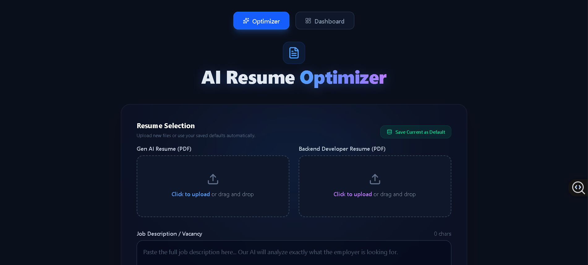 resumeoptimizer ai app